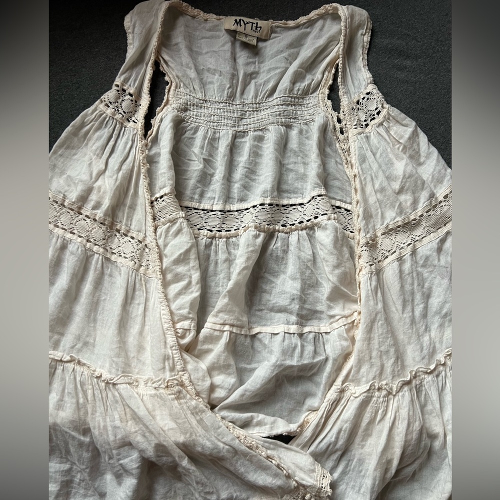 Vintage Short Sleeve Cover Up!